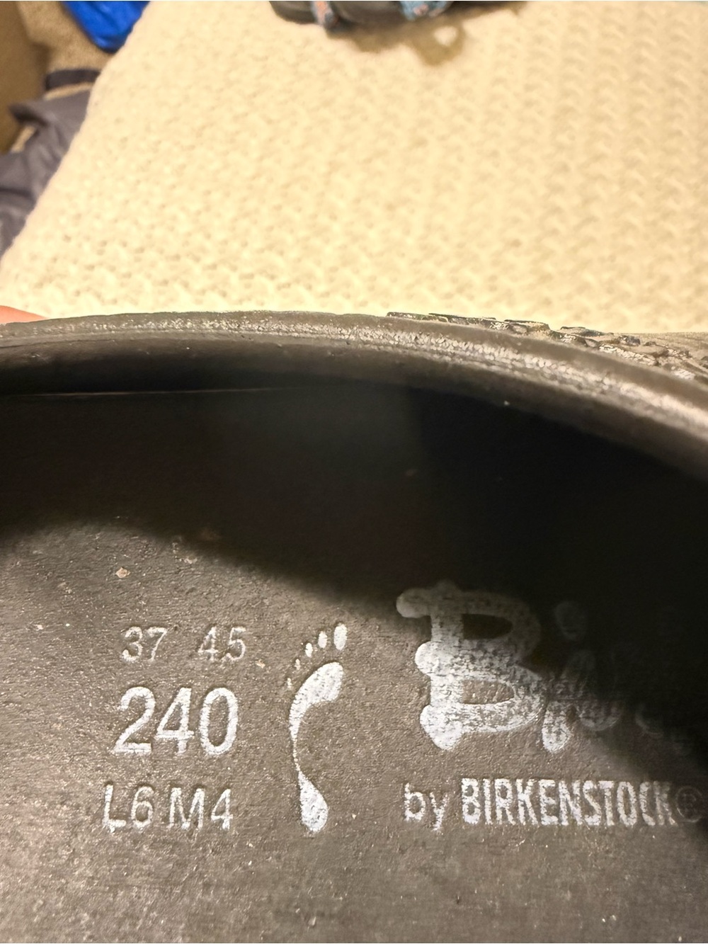 Birkenstock Womens 6 Men’s 4 Black Slip-On EVA Clogs - Picture 9 of 9
